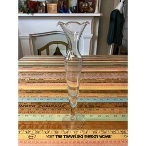 Princess House 10” Crystal Bud Vase - Heritage pattern #491, Retired